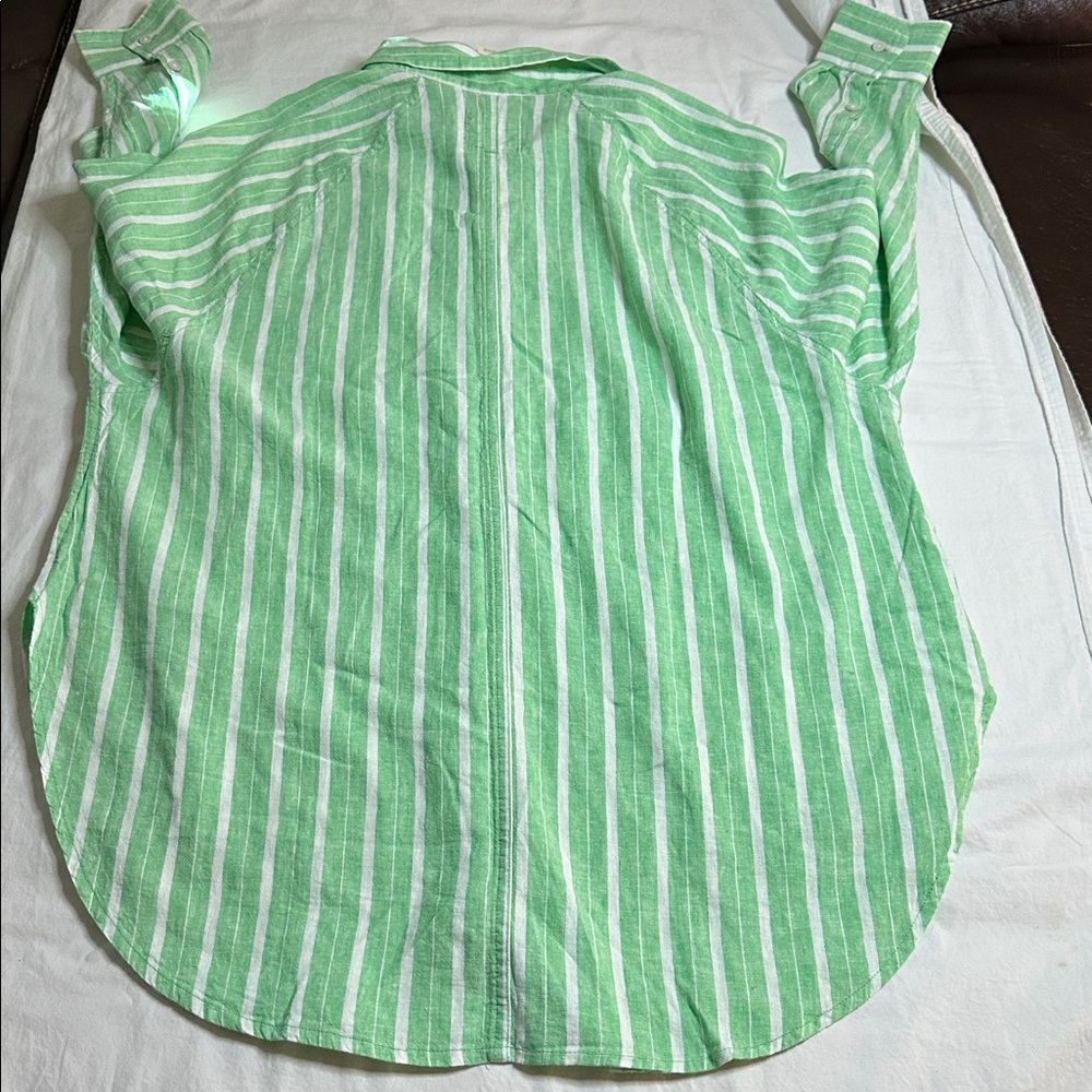 Aerie Pool To Party Linen Blend Coverup Shirt Size S - Picture 10 of 10